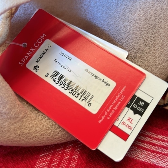 LOT of 4 SPANX SheerFlex Fit to You Bras Med Cups A-C Champagne Beige 30071R NWT - Picture 7 of 8